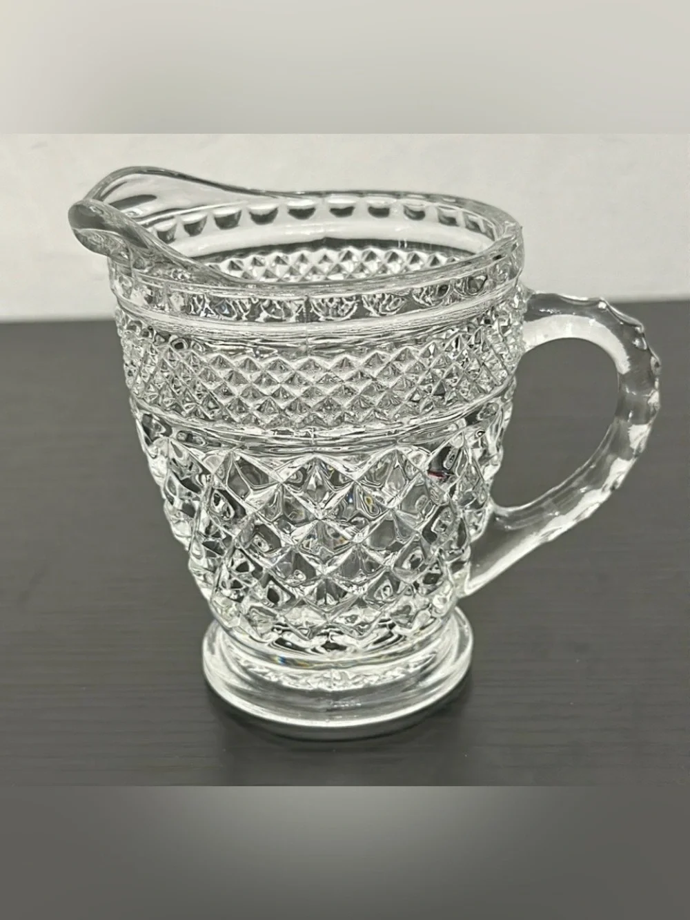 Wexford Anchor Hocking Pressed Glass 8oz Creamer